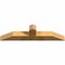 Ekena Millwork Portland Rough Sawn Timber Gable Bracket, Western Red Cedar, 60"W x 15"H x 6"D x 6"F, 6/12 Pitch GBW060X15X0606POR00RWR - alternate 2